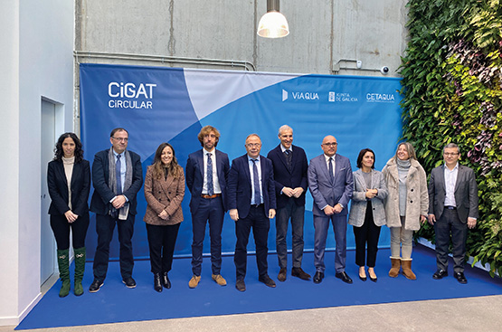 Ir a la noticia CIGAT Circular, la apuesta de la Xunta, Viaqua y Cetaqua para descarbonizar Galicia gracias a la conversion de residuos en recursos